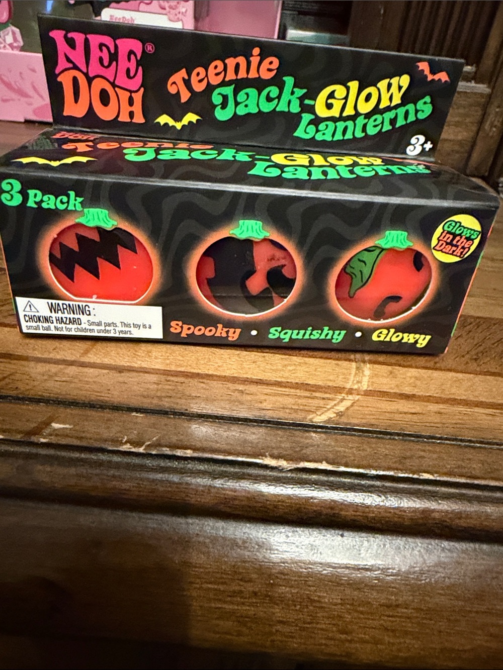 Authentic Needoh Jack-Glow Lanterns - Orange - 3 Pack